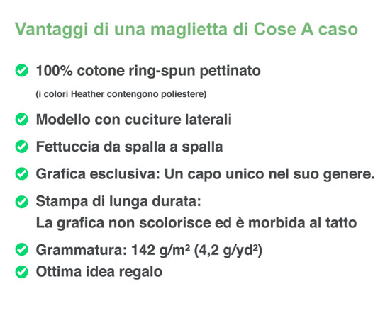 vantaggi con una maglietta divertente di Cose a Caso