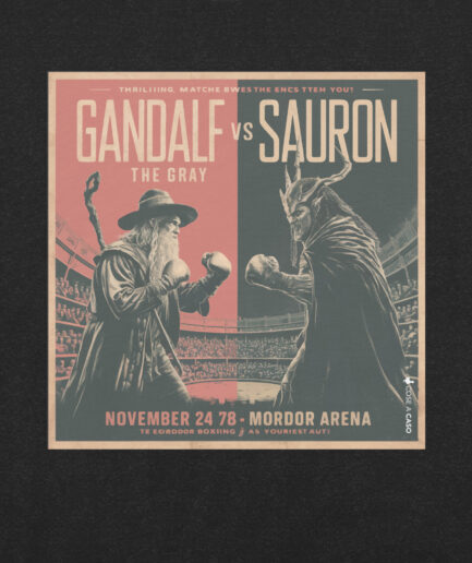 Gandalf Vs Saurus T-shirt Signore degli anelli