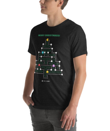 T-shirt Natale Albero di Pac Man